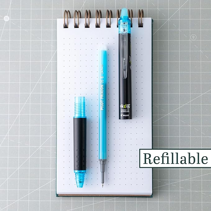 PILOT FriXion Synergy Clicker Erasable, Refillable & Retractable Gel Ink Pens, Extra Fine Point, Assorted Ink Colors, 5-Pack (18244)