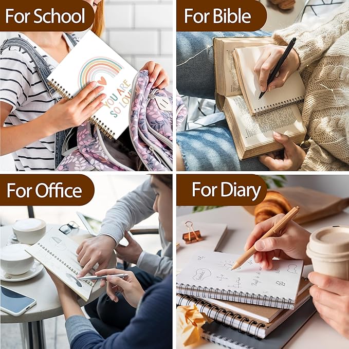 Boho Rainbow Notebook Journal - Inspiration Motivation Spiral Notebook, You are So Loved Notebooks Inspiration Gifts for Kids Girls Boys, Positive Gifts School Nursery Supplies, 6x8.2In