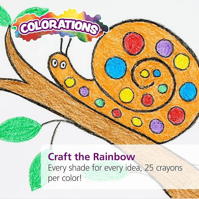 Colorations CRXLG Extra Large Crayons (Pack of 200)