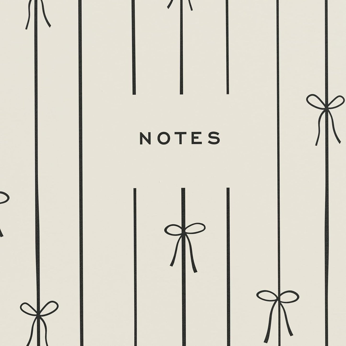 Minted Black Bow Notebook, Writing Journal for Notes & Journaling, Durable Acrylic Free Cover, Modern, Colorful & Simple Spiral Bound Journal Notebook with 80 Lined Pages, 5.5" x 8.5"