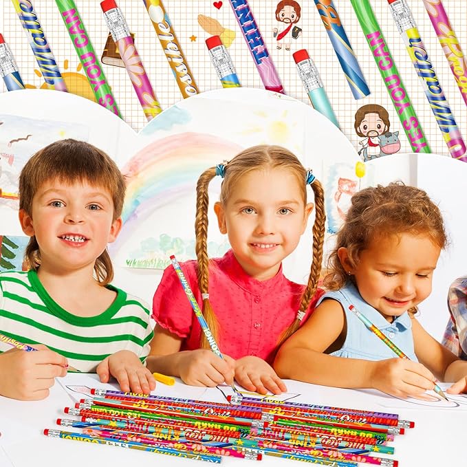 Cinrobiye 200 PCS Inspirational Pencils Bulk,Motivational School Wood Pencils,Encourage Positive Pencil Party Favors Gifts Pencil Back to School Supplies for Kids Student Teacher Classroom Reward