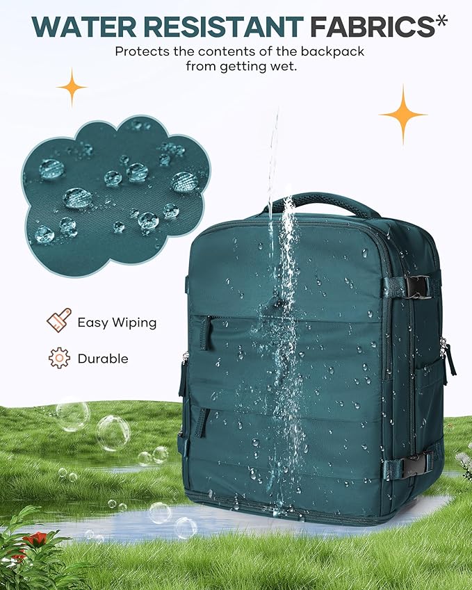 coofay Large Travel Backpack Carry on Flight Approved Mochila De Viaje Carry on Backpack for Airplanes Spirit Airlines Personal Item Bag 18x14x8 Inches Travel Bag Traveling Backpack for Women Men