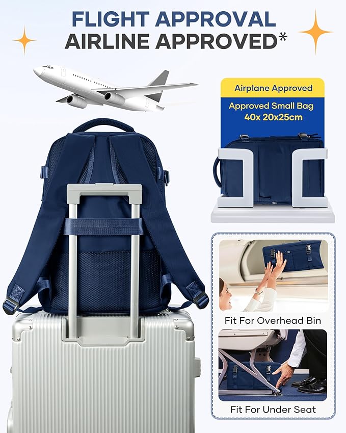 coofay Travel Backpack for Men Women Carry on Backpack for Airplanes Personal Item Bag for Traveling on Airplane Traveling Backpacks Airback Backpacks for Travel Mochila de Viaje