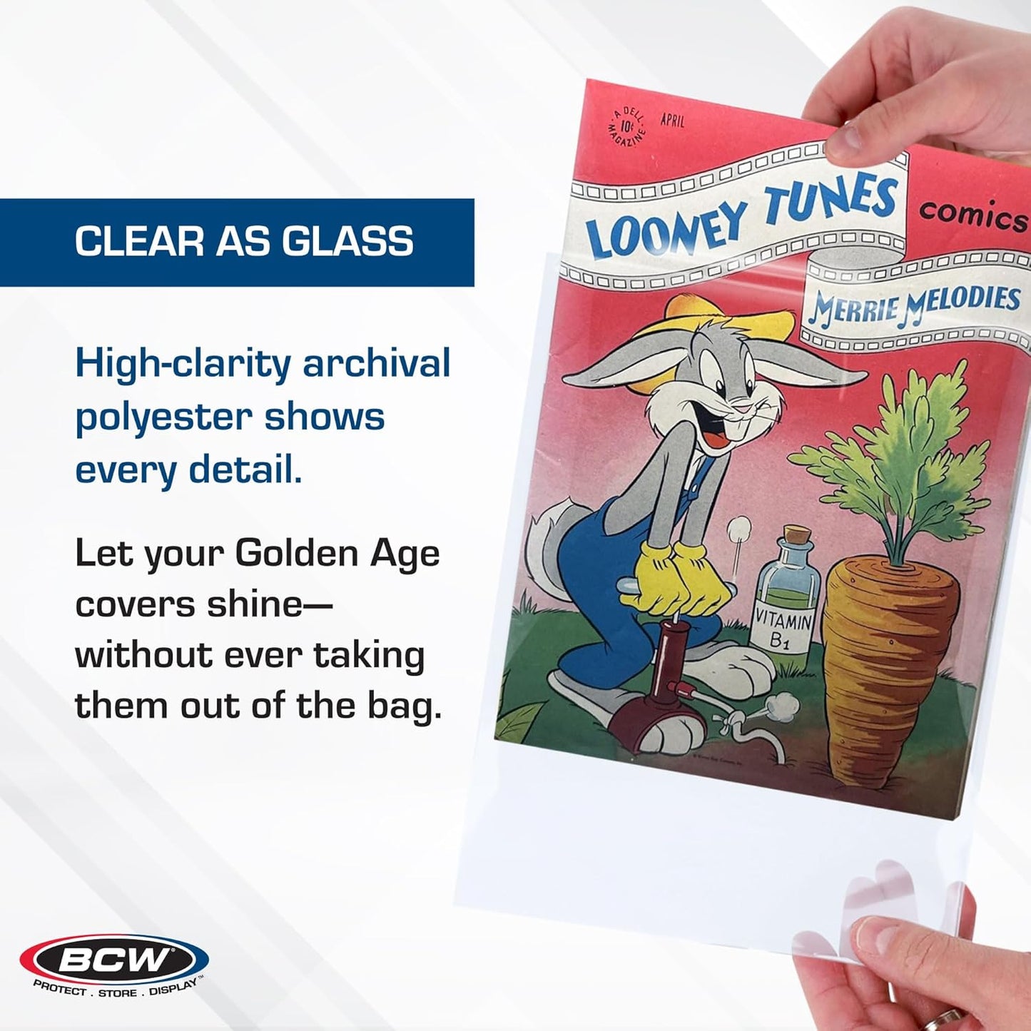 BCW 1-GOL-M2 Golden Comic Mylar Archivals - 2 Mil