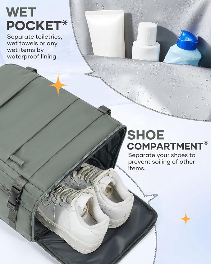 Large Travel Backpack for Women Airline Approved Carry on Backpack for Airplanes Mochila De Viaje Spirit Airlines Personal Item Bag 18x14x8 Personal Item Travel Bag Backpack for Traveling on Airplane