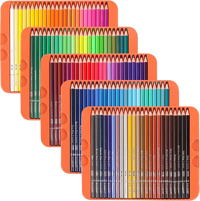 KALOUR Professional Colored Pencils,Set of 120 Colors,Artists Soft Core with Vibrant Color,Ideal for Drawing Sketching Shading,Coloring Pencils for Adults Artists Beginners