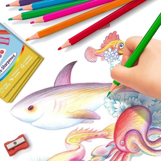 Aigybobo 360 Count Colored Pencils Bulk, 30 Pack Colored Pencils for Kids 12 Colors, Pre-sharpened Color Pencils, Bulk Coloring Pencils School Supplies for Teachers, Classroom Prizes, Art Supplies