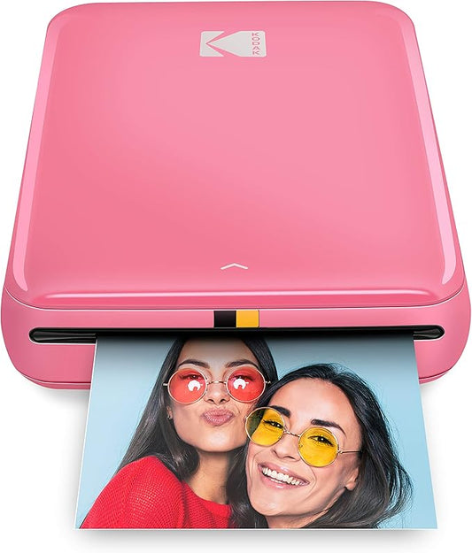 Kodak Step Instant Color Photo Printer with Bluetooth/NFC, ZINK Technology & Kodak App for iOS & Android (Pink) Starter Bundle