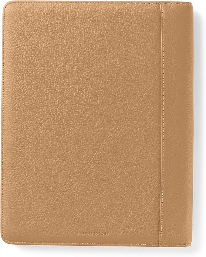 Leatherology Camel Standard Padfolio with Pen Loop
