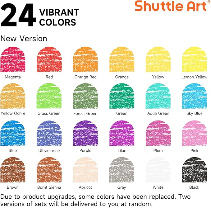 Shuttle Art Crayons Bulk Set - 40 Boxes of 24 Assorted Colors, 960 Count Durable & Non-Toxic Teacher-Quality Crayons, School Supplies bulk For Family Class Party Favors
