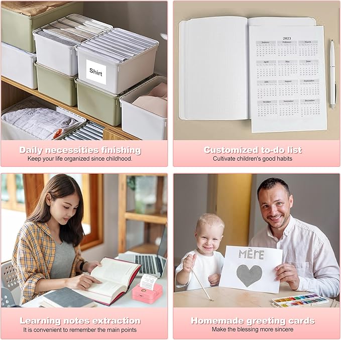 Print Pods Mini - Sticker Printer Portable Thermal Inkless Sticker Maker Machine Pocket Phone Instant Print for Study Graphics, Anatomical Diagrams, Photos