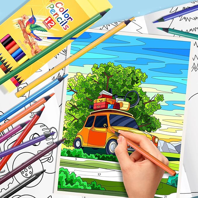 Colored Pencils Bulk,144 Count Colored Pencils for Kids, 12 Packs 12 Colors, Back to School Supplies For Teachers,Back to School Supplies, Classroom Prizes,Not easily breakable