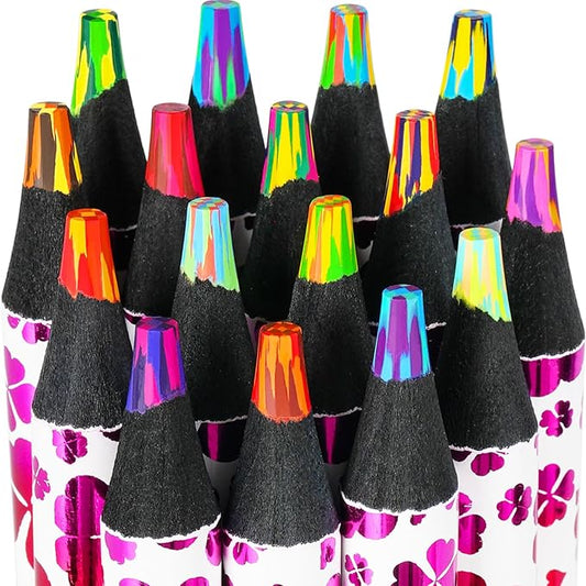 nsxsu 16 Colors Art Supplies for Teens Adults, Rainbow Colored Pencils, Teen Girl Gifts Trendy Stuff, Multicolored Art Fun Pencil for Coloring, Drawing, School Supplies, Party Favor Bags