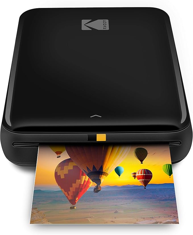 KODAK Step Instant Smartphone Photo Printer - Portable Mini Color Wireless Mobile Printer - Zink 2x3” Sticky-Back Photos - Bluetooth Compatible with iOS & Android Devices - Fun Editing App - Black
