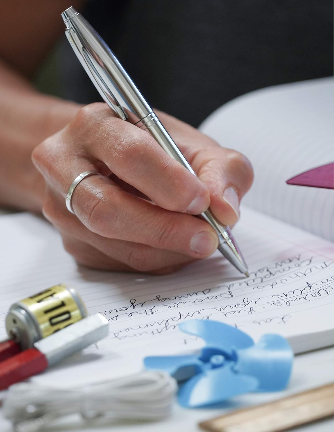 Cross Calais Refillable Ballpoint Pen Presented in a Luxury Gift Box - Medium Point, Black Ink, Polished Chrome