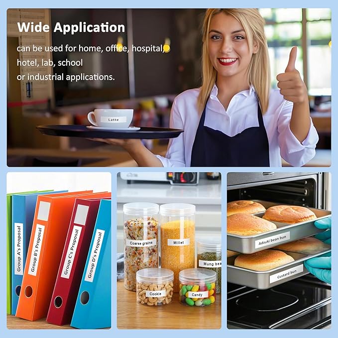 Replace for Brother Label Maker Tape TZe-231 TZe231 Label Tape, 12mm 0.47 Inch Laminated White TZ Tape Refills Compatible P Touch T-D210 PT-D220 PT-D200 PT-H110, 1/2 Inch * 26.2ft, 20-Cartridges