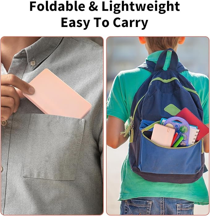 Desk Portable Basic Calculator with Notepad and Stylus, 12 Digit Large Display Multi-Function for Office, School, Home & Basic Financial (Pink)