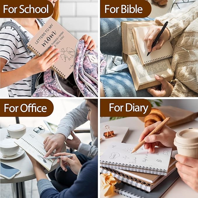 Memorial Gifts for Loss of Mom Grief Notebook Journal, Letters to My Mom in Heaven Journal, Sympathy Notebooks Gifts for Loss of Mom Women Men, In Loving Memory Sympathy Gifts, 6x8.2In