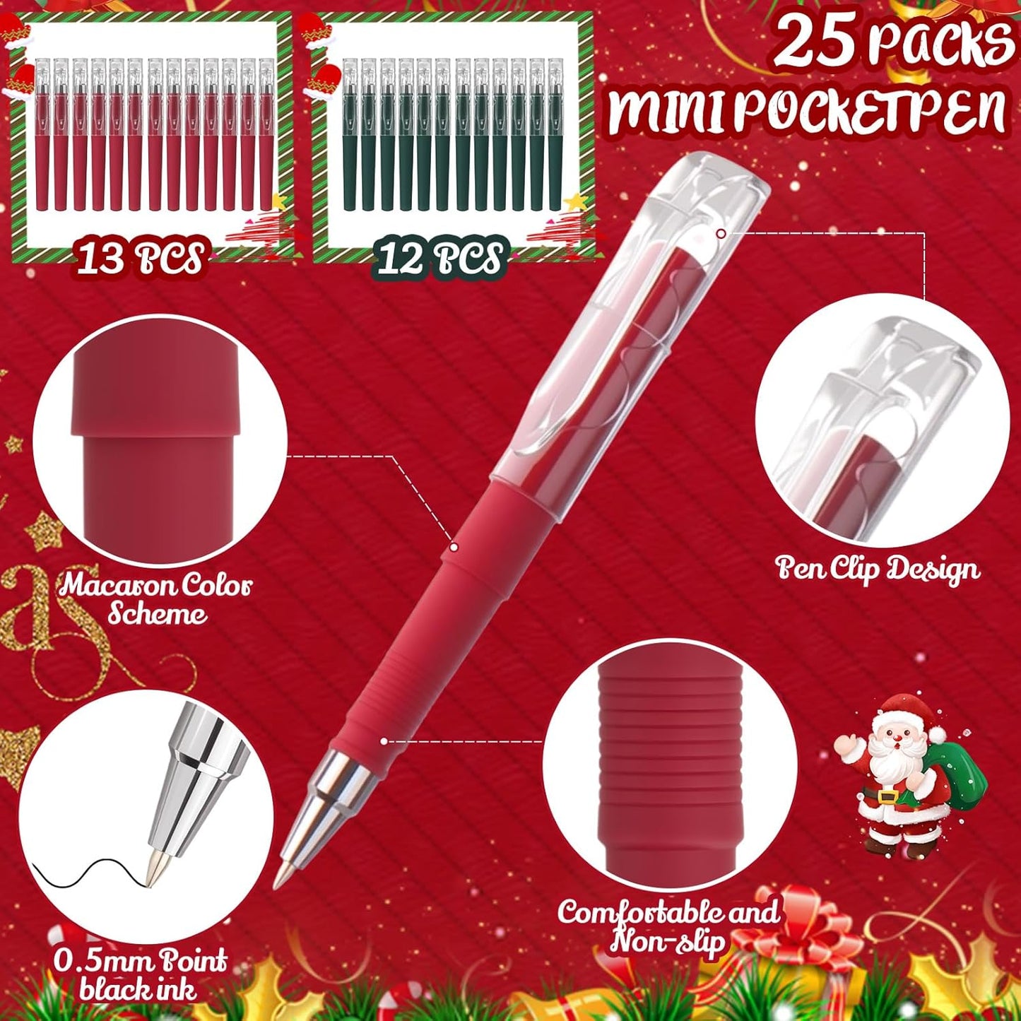 25 Pack Pocket Small Notebook Journals with Pen 5.6'' x 3.7'' Mini Journaling Notepads A6 Ruled Journals Hardcover Lined Notebook Bulk with Pen Holder for Office School Memo(Festive Colors)