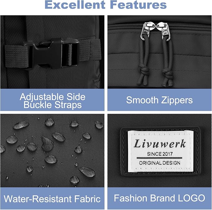 School Laptop Backpack for Girls Bookbag: Large Capacity Elementary Middle High School Book Bag 17.3 Inch Casual College Backpacks Waterproof Travel Back Pack Student Bookbags for Teen Kids Boys Women