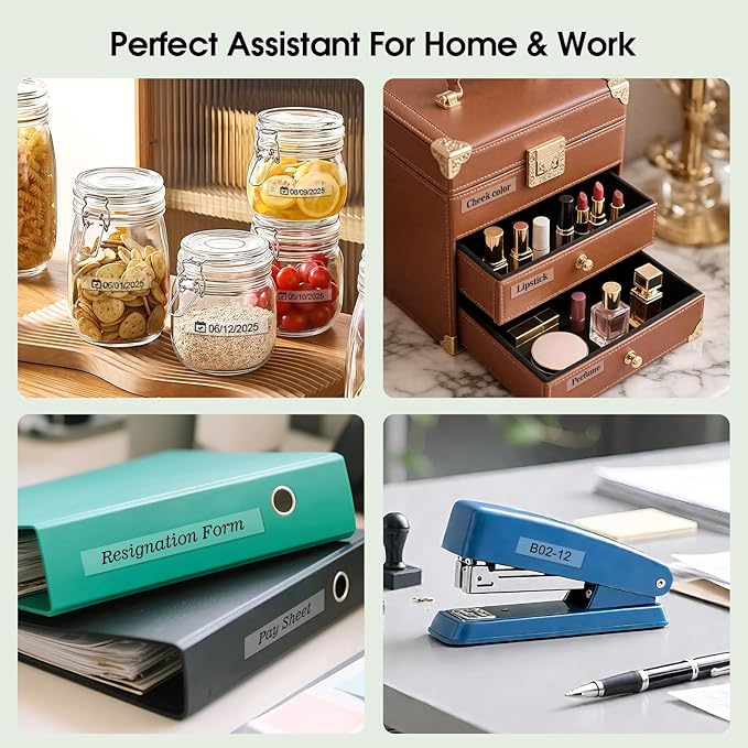 BOYEEZON 2Pack TZe-131 Label Maker Tape 12mm 0.47 Laminated Clear, Compatible for Brother P Touch TZe-131 Black on Clear Tape for PTH100 PTD210 PTD220 PTD600, 26.2'(8M)