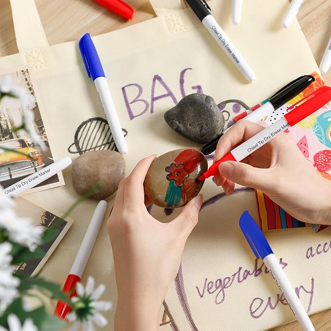 Sepamoon 240 Pack Dry Erase Markers Bulk Chisel Tip Whiteboard Markers Pens Low Odor for School Office Home(Black, Blue, Red)