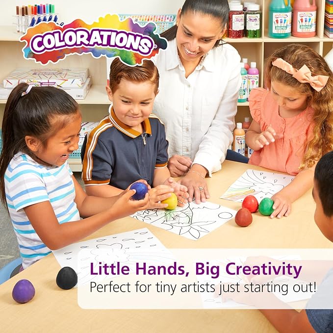 Colorations Chubby Crayon Eggs â€“ Set of 8 (Item # CHUBEGG)