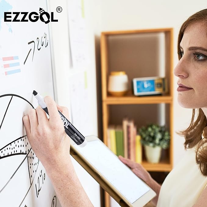Dry Erase Markers Bulk, 72 Pack Black Low Odor Whiteboard Markers