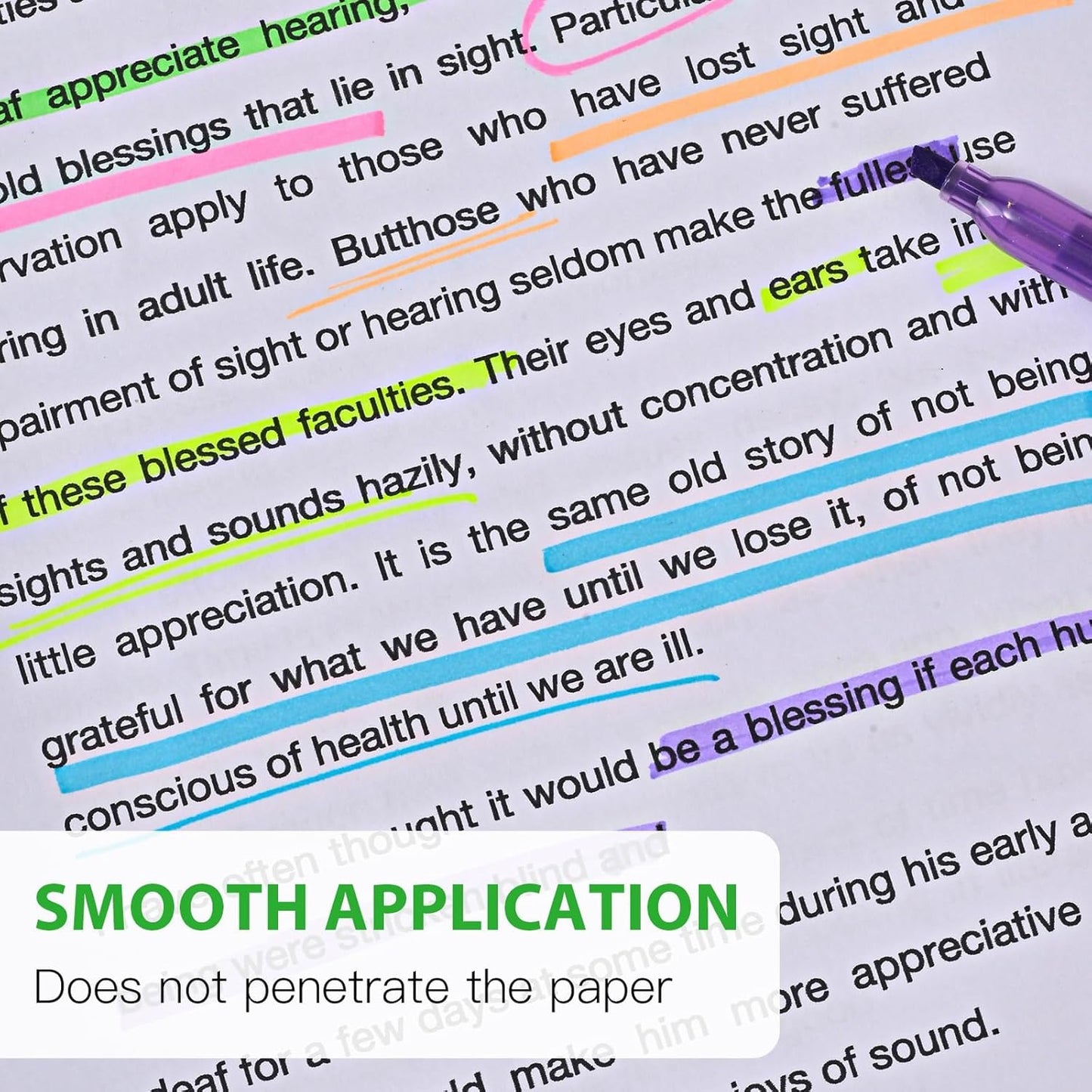 Highlighter - 36 pack color highlighter, color transparent visible fluorescent pen shell, wide chisel point mark, fluorescent pen, school, office