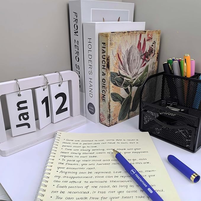 Fengtaiyuan B10P18Pro, Gel Ink Rollerball Pens, Blue Ink, Bold Point 1.0mm, Writting Pens, Smooth, 18 Pack (Blue-1.0mm)