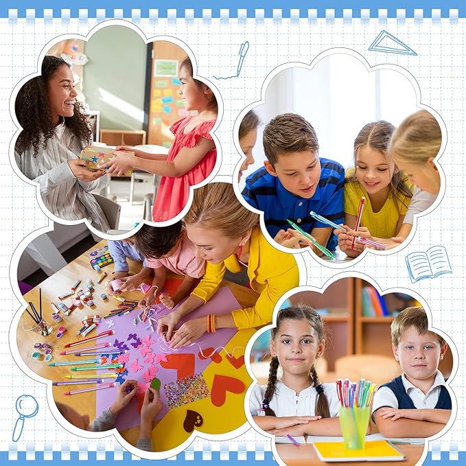 Colarr 200 Pcs Back to School 0. 7mm Mechanical Pencils with Eraser Bulk Colorful Cute Inkless Mechanical Pencils for Office Classroom School Student Writing Drawing Sketching(Classic Style)