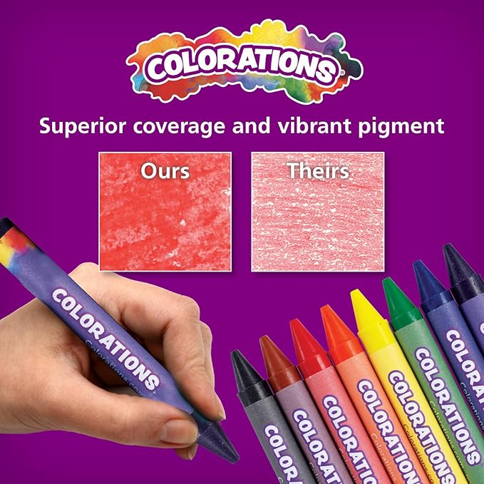 Colorations CRXLG Extra Large Crayons (Pack of 200)