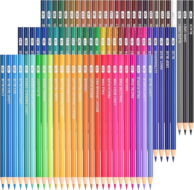 Shuttle Art 80 Colored Pencils, Colored Pencils for Adult Coloring, Soft Core Color Pencil, Drawing Supplies for Adults Kids Artists Beginners Drawing Coloring Sketching