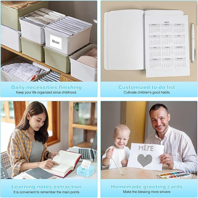 Print Pods Mini - Sticker Printer Portable Thermal Inkless Sticker Maker Machine Pocket Phone Instant Print for Study Graphics, Anatomical Diagrams, Photos