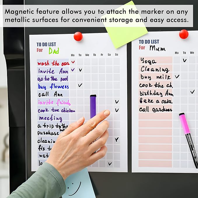 Shuttle Art Dry Erase Markers, 15 Colors Magnetic Whiteboard Markers, Fine Point, Perfect For Writing on Whiteboards, Dry-Erase Boards,Mirrors for School Office Home
