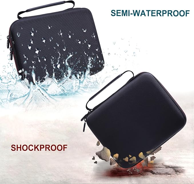 LTGEM Case Compatible with Liene M100 4x6 Photo Printer/HPRT CP4100 4x6 Photo Printer and Photo Paper, Black(Case Only)