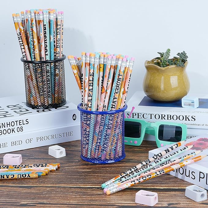 Ragnhild 200 Pcs Retro Motivational Pencils, Inspirational School Pencils for Classroom, Cute Wood Graphite Pencils with Encouraging Sayings, Back to School Supplies for Kids & Teachers