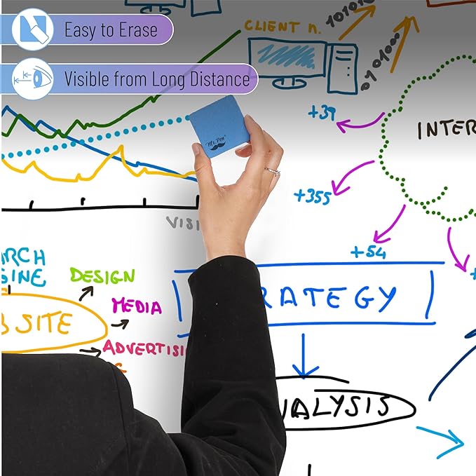 Mr. Pen- Dry Erase Markers Chisel Tip, Low Odor Chisel Tip Markers, 52 Pack, Assorted Colors, White Board Markers Dry Erase Pens