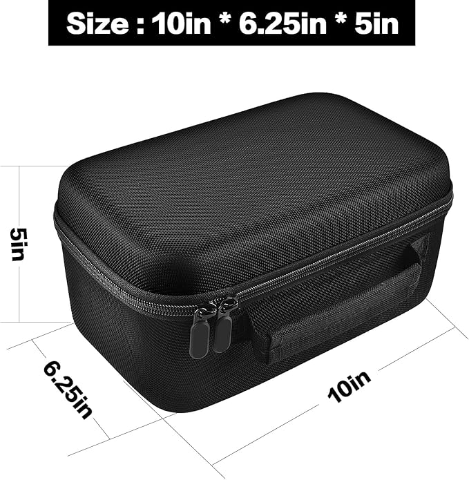 Case Compatible with Kodak Dock Plus/for Kodak Dock Premium Wi-Fi Portable 4x6” Instant Photo Printer. Bluetooth Photo Printing Holder for Adapter, Cartridge, Paper, Power Cord (Box Only) - Black