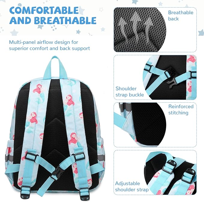 mygreen Toddler Backpack, Kids Backpack for Boys and Girls with Chest Strap