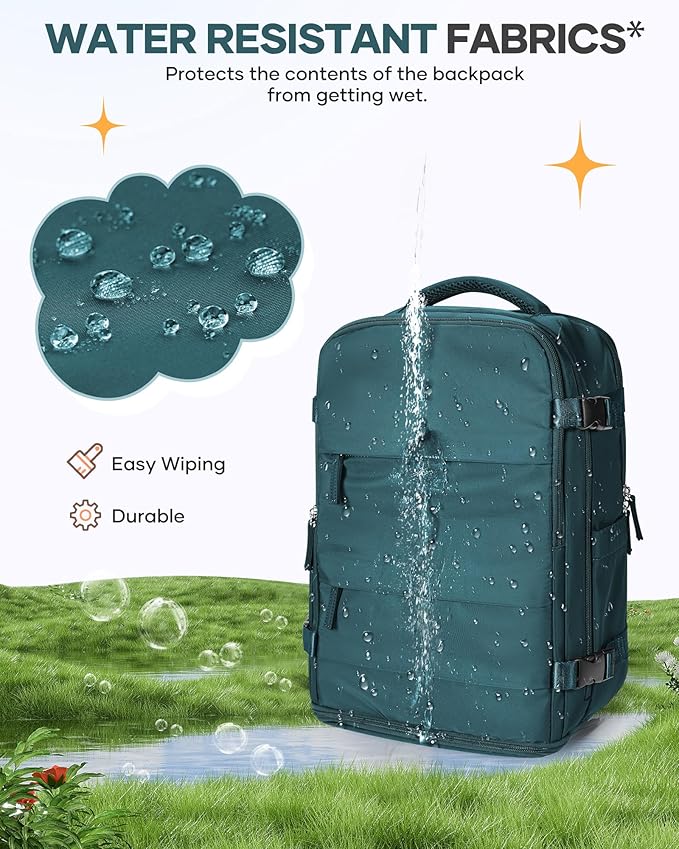 coofay Travel Backpack Carry on Flight Approved Mochila De Viaje Carry on Backpack for Airplanes Spirit Airlines Personal Item Bag 18x14x8 Inches Travel Bag Traveling Backpack for Women Men