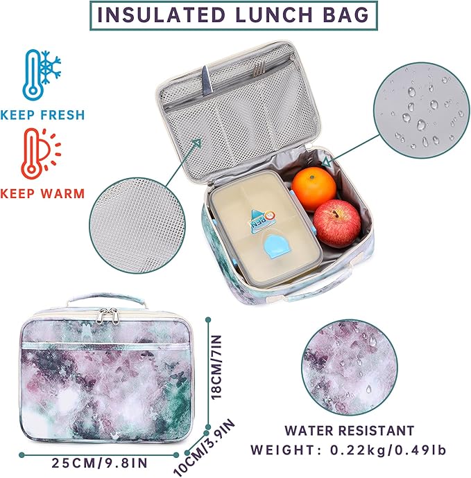 Lohol Galaxy Backpack for School Travel, Lightweight BookBag for Girls Kids