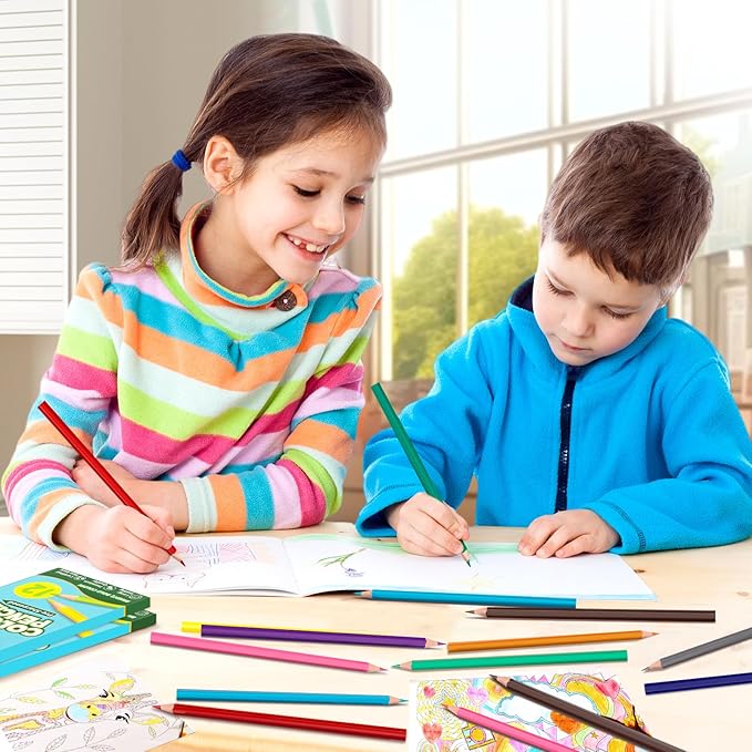 Colored Pencils Bulk, 12 Assorted Colors, 100 Packs Pre-sharpened Coloring Pencils Set for Kids and Adult, Teachers Essential Classroom Prizes, Back to School Supplies (1200)