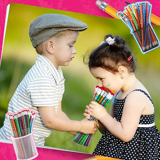 360 Pcs Scented Pencils Bulk for Kids Inspirational Motivational Cute Fun Fruit Wood Smelly Graphite Pencils with Erasers for School Classroom Office Students Girls Boys Gifts Supplies