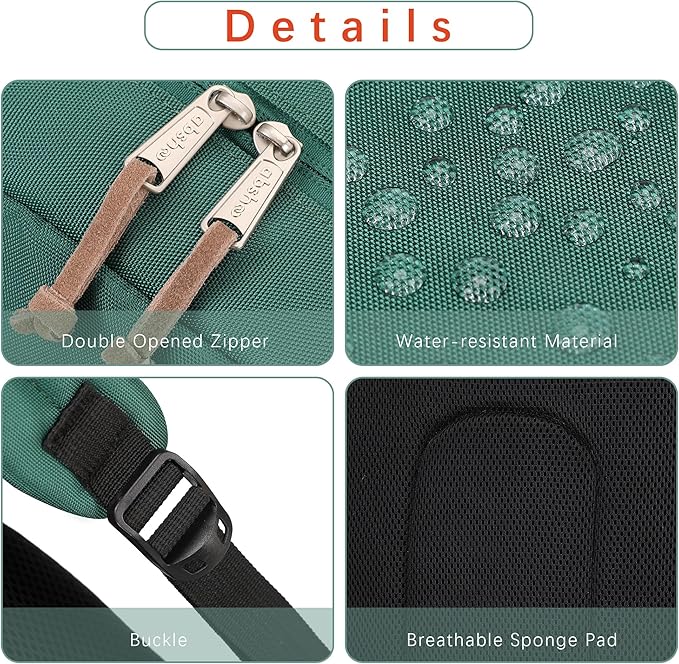 abshoo Classic Backpack for School College Bookbag Middle High School Bakcpacks for Teen Casual Daypack (Green)