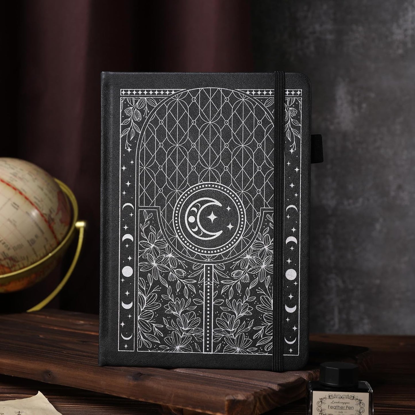 TIEFOSSI Bullet Dotted Journal Notebook, 160gsm 256 Numbered Thick Paper, A5 Hardcover Dotted Grid Diary for Women Men Work Writing, Bullet Dot Journaling, Drawing, 5.8 x 8.3 in