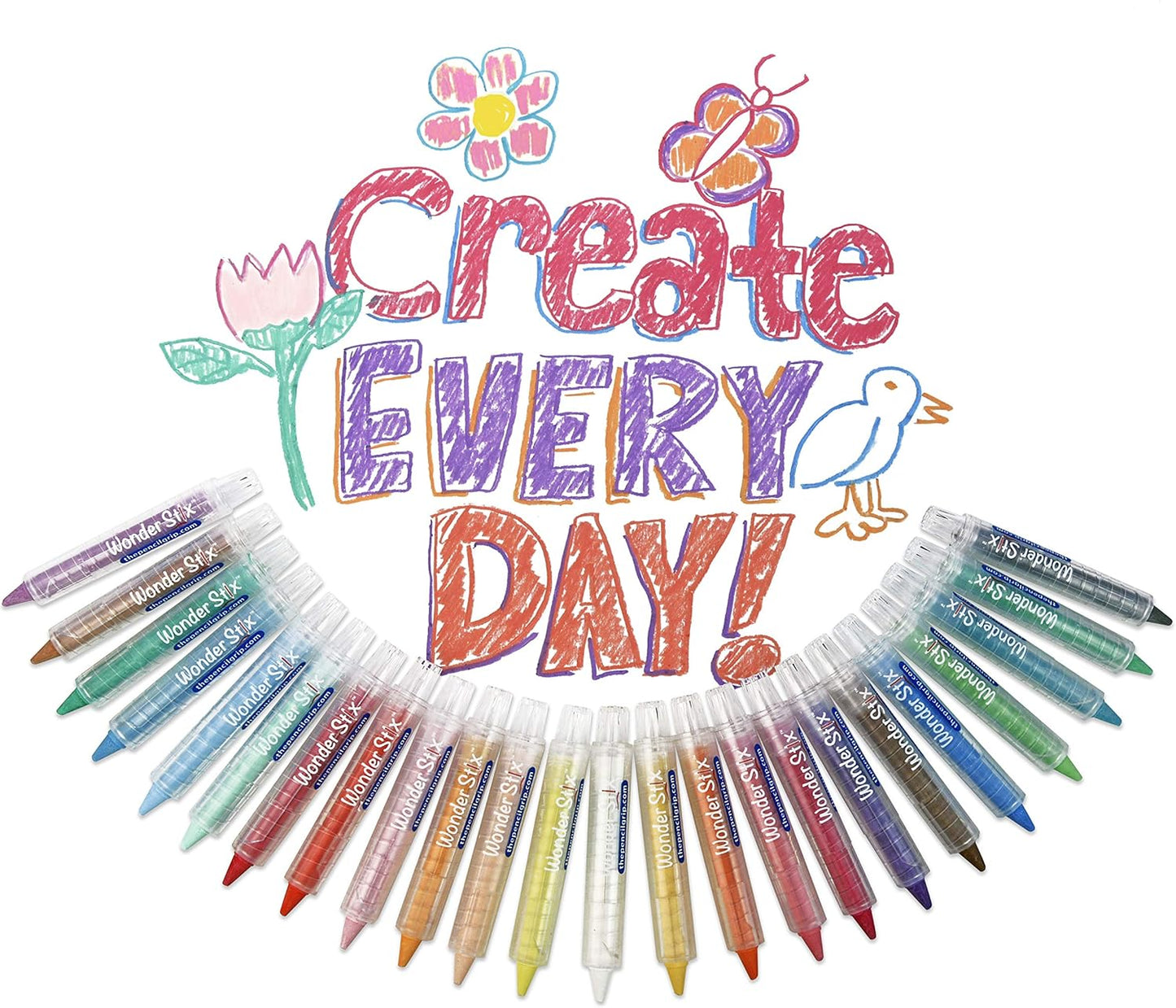 Wonder Stix Pastel Colors Dustless Chalk Crayon 24 pack