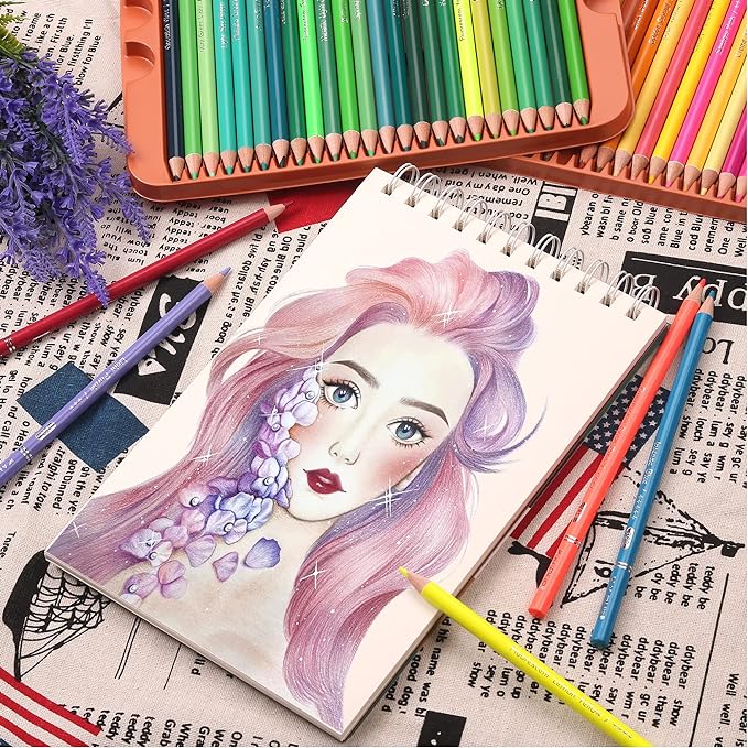 KALOUR Professional Colored Pencils,Set of 120 Colors,Artists Soft Core with Vibrant Color,Ideal for Drawing Sketching Shading,Coloring Pencils for Adults Artists Beginners
