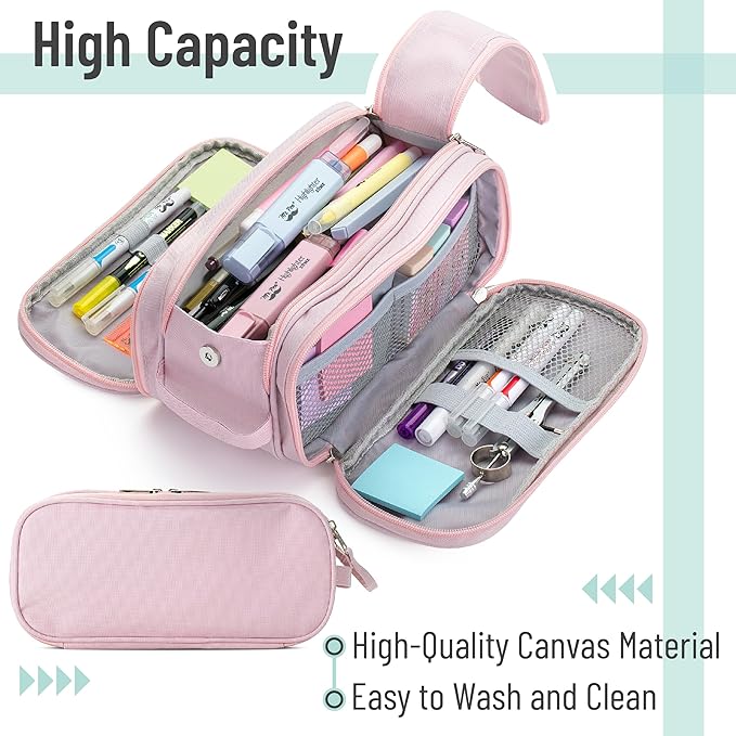 Mr. Pen- Large Capacity Pencil Case, Big Capacity Pencil Case, Big Pencil Pouch, Pen Pouch, Pen Bag