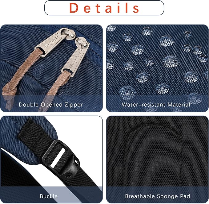 abshoo Classic Mens Backpack for School College Bookbag Middle High School Boys Bakcpacks for Teen Casual Daypack (Navy)